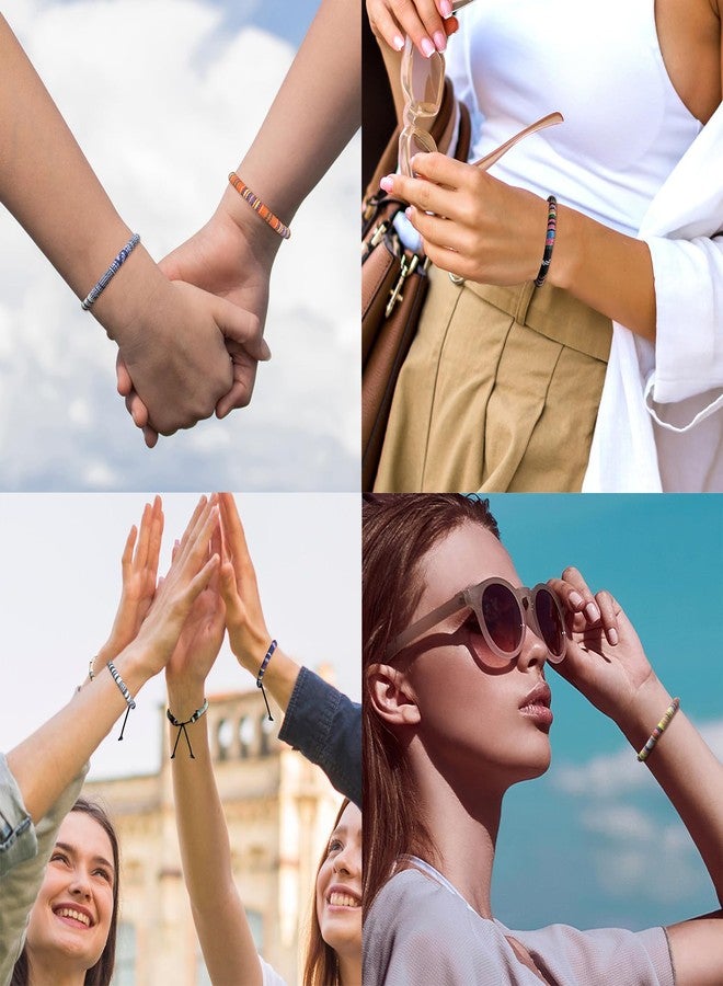 Raicegs 12PCS Friendship String Bracelets for Teen Women Man Boho Surfer Beach Bracelets Anklets Set Handmade Bracelets Bulk Jewelry for Women Man - Image 5